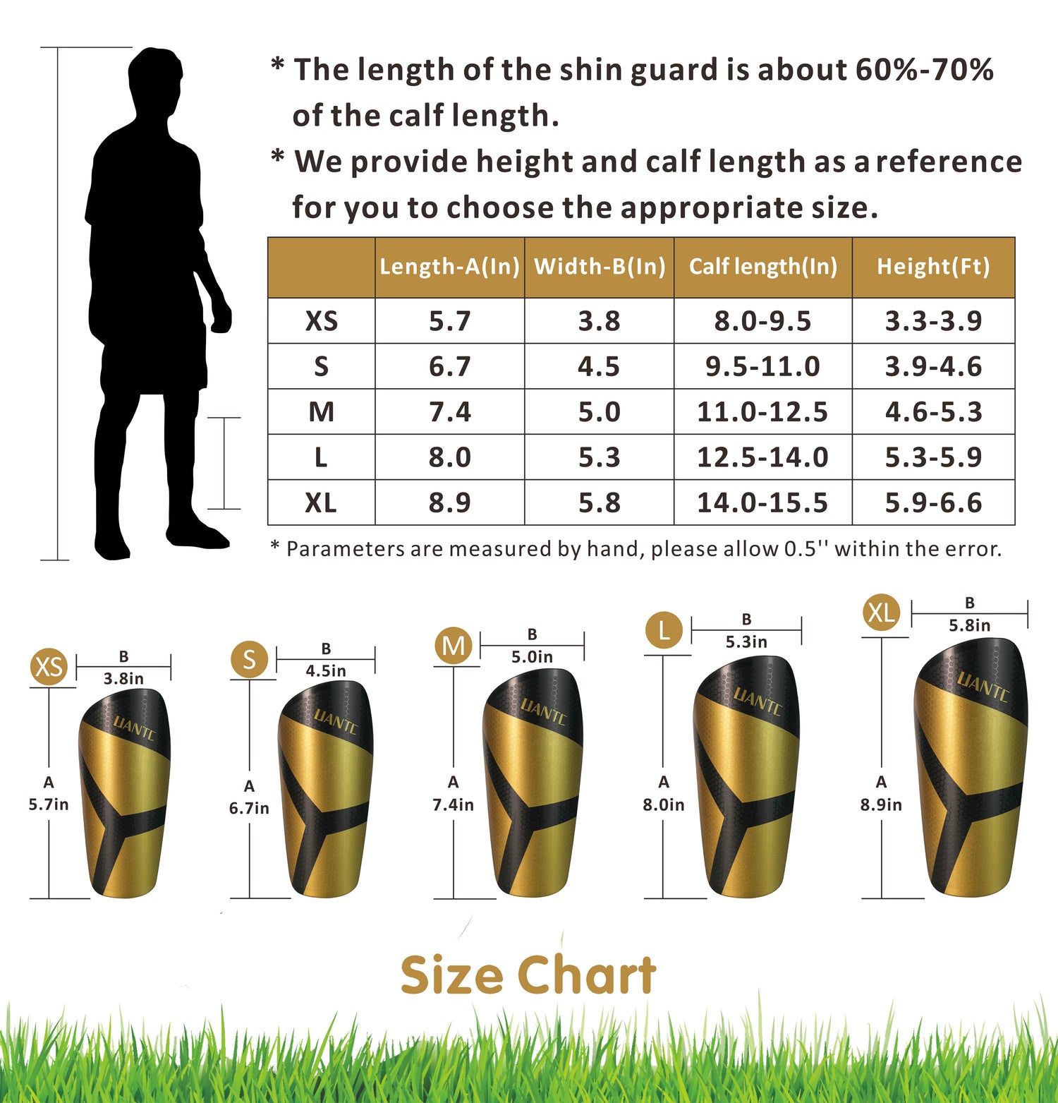 Uantc Soccer Shin Guards for Kids/Youth/Adults