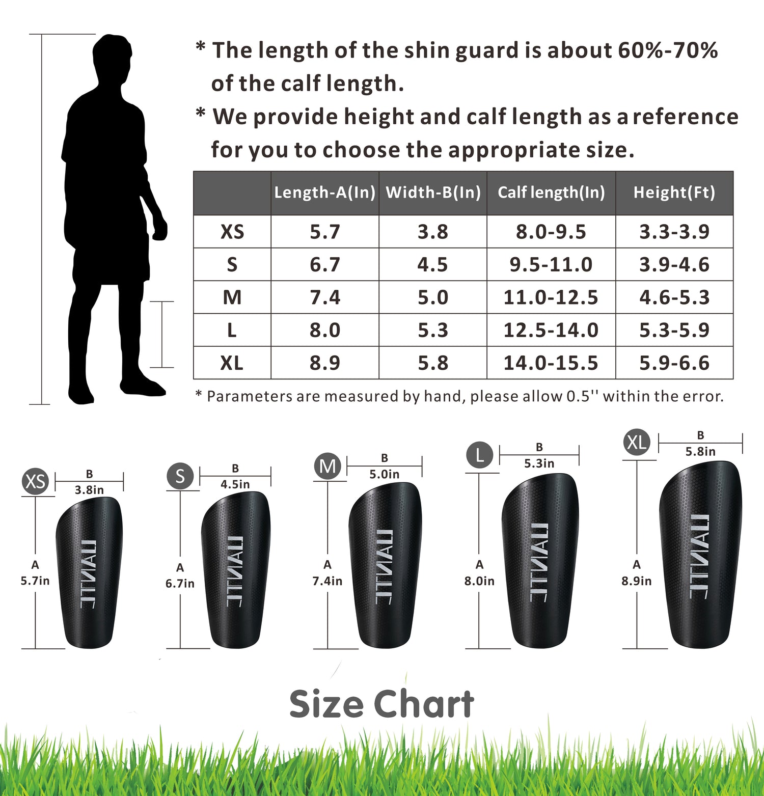 Uantc Soccer Shin Guards for Kids/Youth/Adults