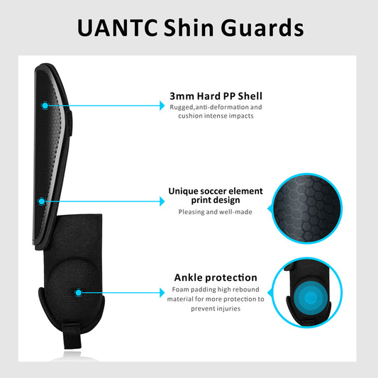 Uantc Soccer Shin Guards for Kids/Youth/Adults