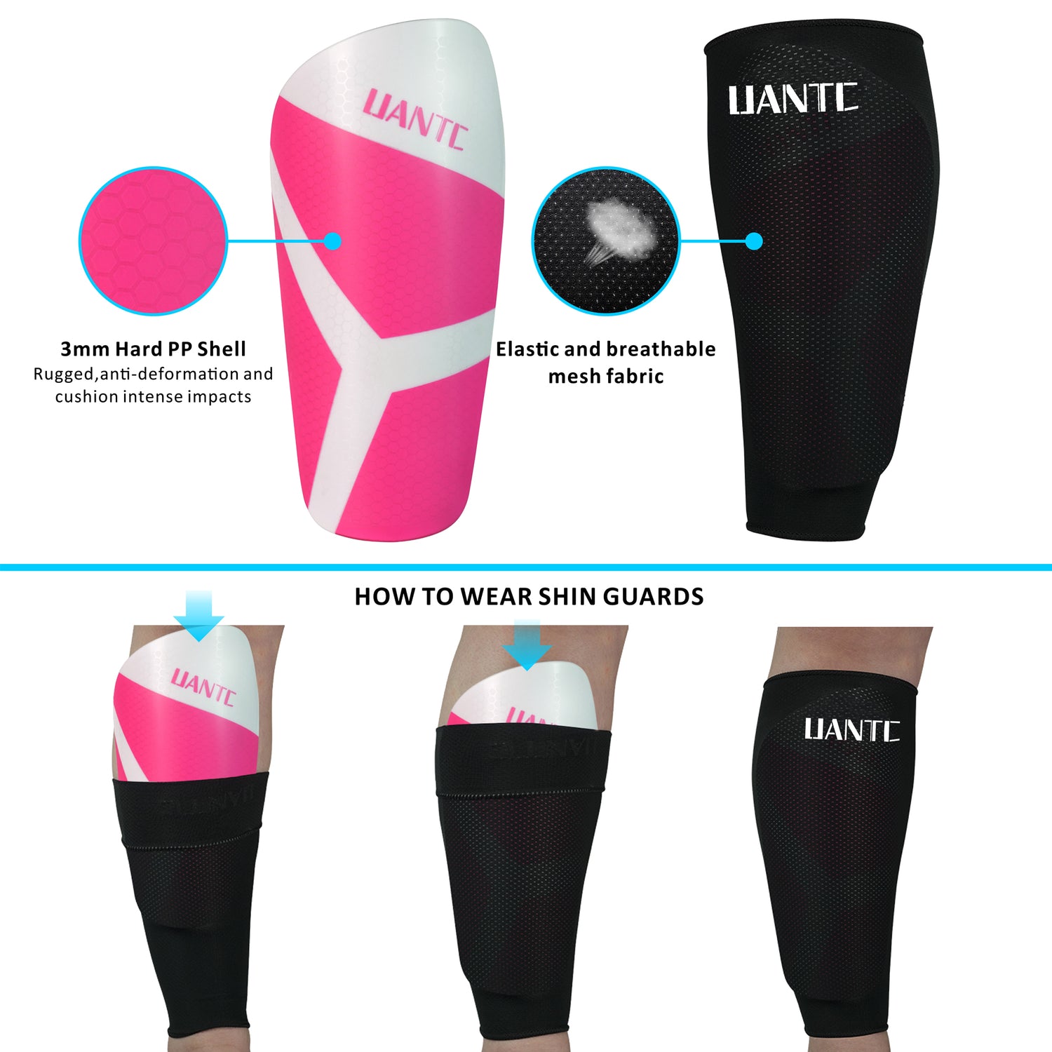 Uantc soccer shin guards